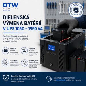 Dielenská výmena batérií v UPS 1050 -1950 VA