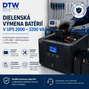 Dielenská výmena batérií v UPS 2000 - 3200 VA