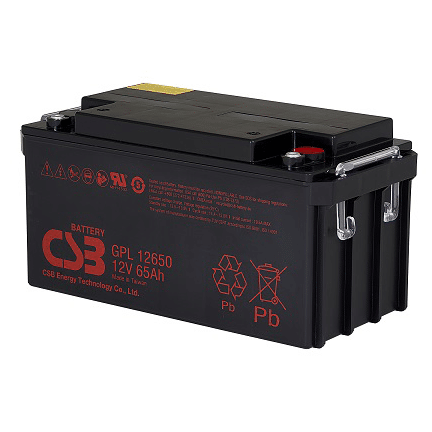 Bezúdržbový akumulátor CSB GPL 12650 (12V/65Ah)