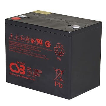 Bezúdržbový akumulátor CSB GPL 12800 (12V, 80 Ah)