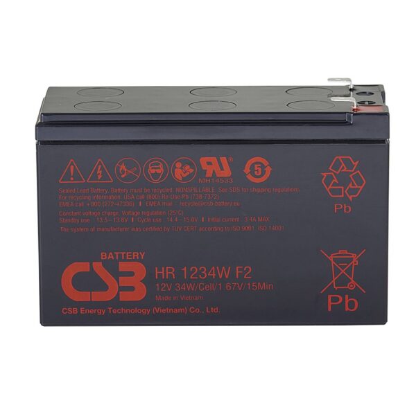 Batéria CSB HR 1234W F2 (12V/9Ah)