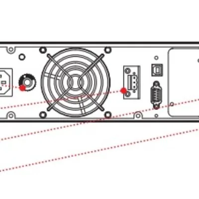 Záložný zdroj UPS Riello Vision Dual VSD 1500 výstupne konektory